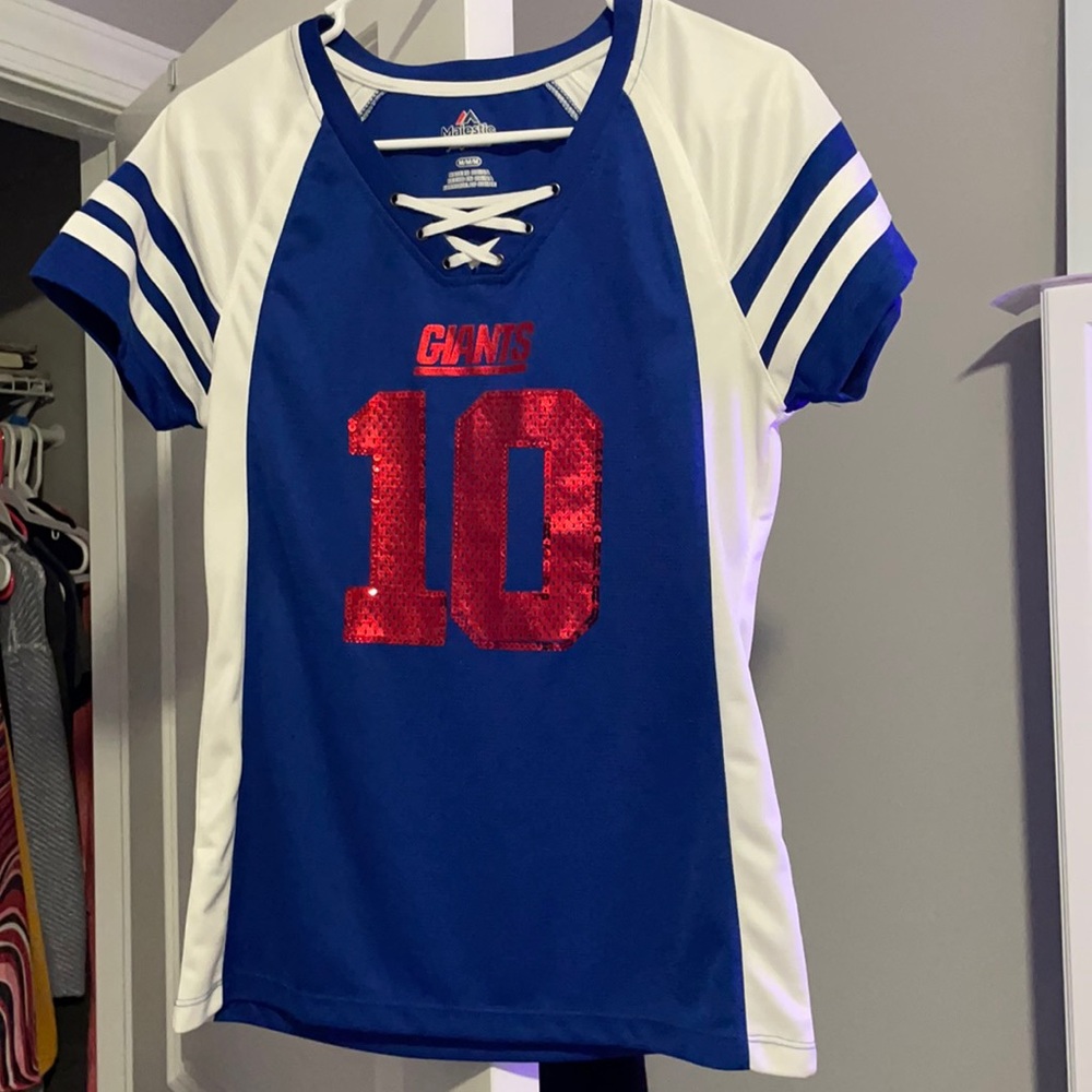 Giants shirt with sparkly numbers
